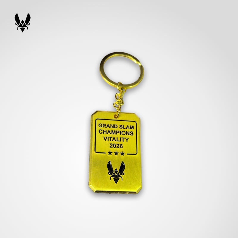 Team Vitality CS2 Grand Slam Champions Gold Brick Keyring